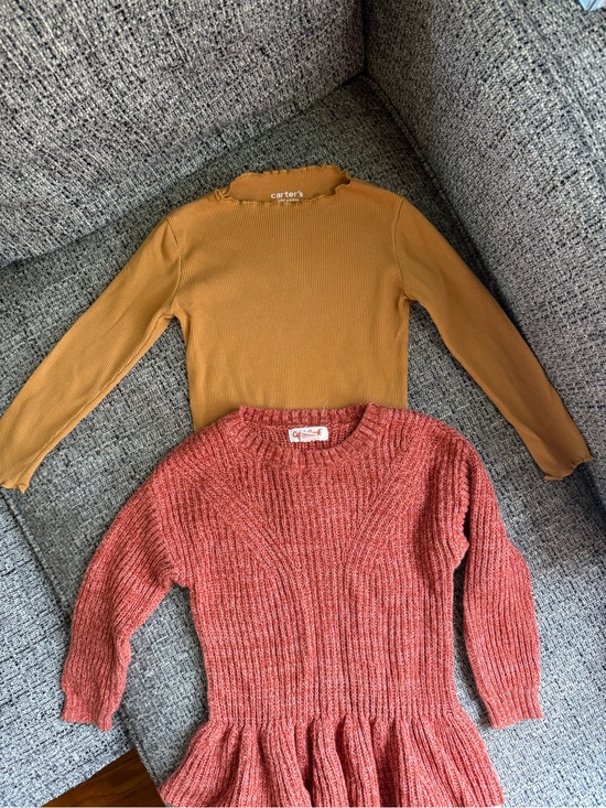 Cat & Jack Sweaters - Cat & Jack Mustard Ribbed Crewneck Top